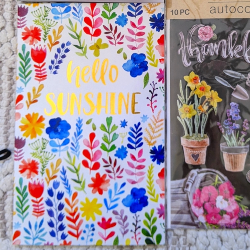 Hello Sunshine Journal Scrapbook Travel Memory Planner with stickers